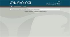 Desktop Screenshot of gynaekologi.munksgaarddanmark.dk