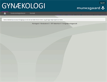 Tablet Screenshot of gynaekologi.munksgaarddanmark.dk